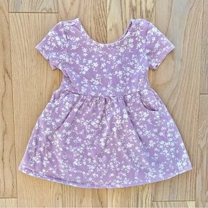 Baby GAP Mix & Match Toddler Skater Dress in Light Purple with White Flowers 3T